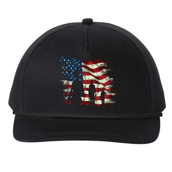 Veterans At Home Welcome Back Our Heroes Gift Snapback Five-Panel Rope Hat