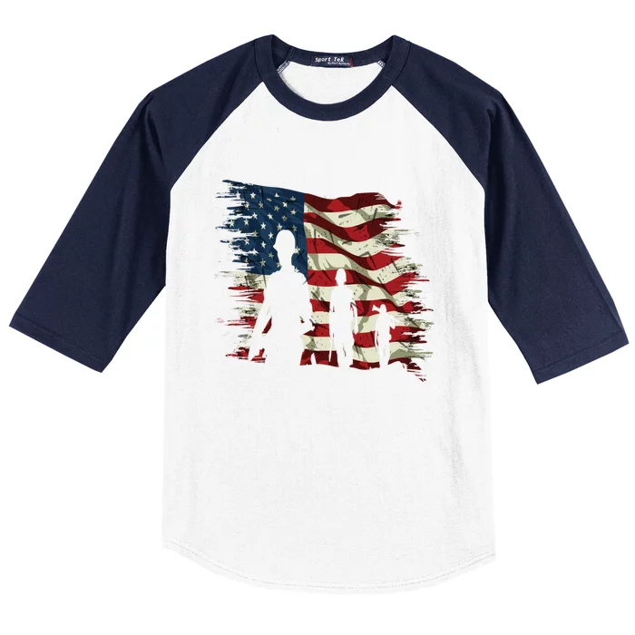 Veterans At Home Welcome Back Our Heroes Gift Baseball Sleeve Shirt