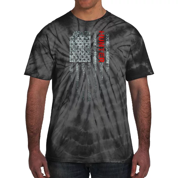 Vintage American Hunter Flag Tie-Dye T-Shirt