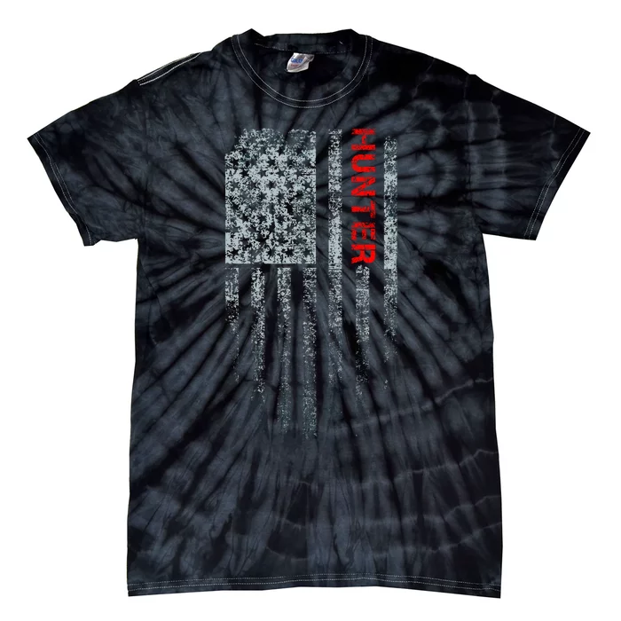 Vintage American Hunter Flag Tie-Dye T-Shirt