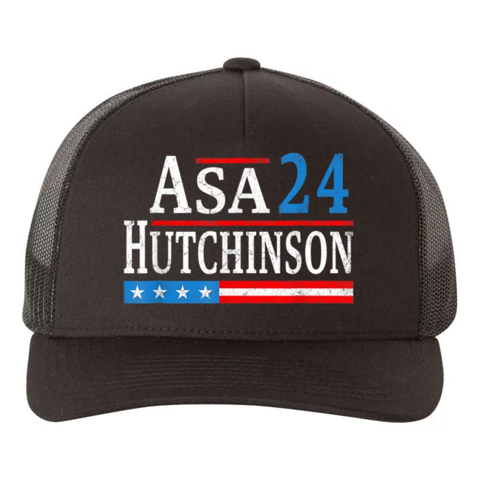 Vintage Asa Hutchinson 2024 For President Election Yupoong Adult 5-Panel Trucker Hat