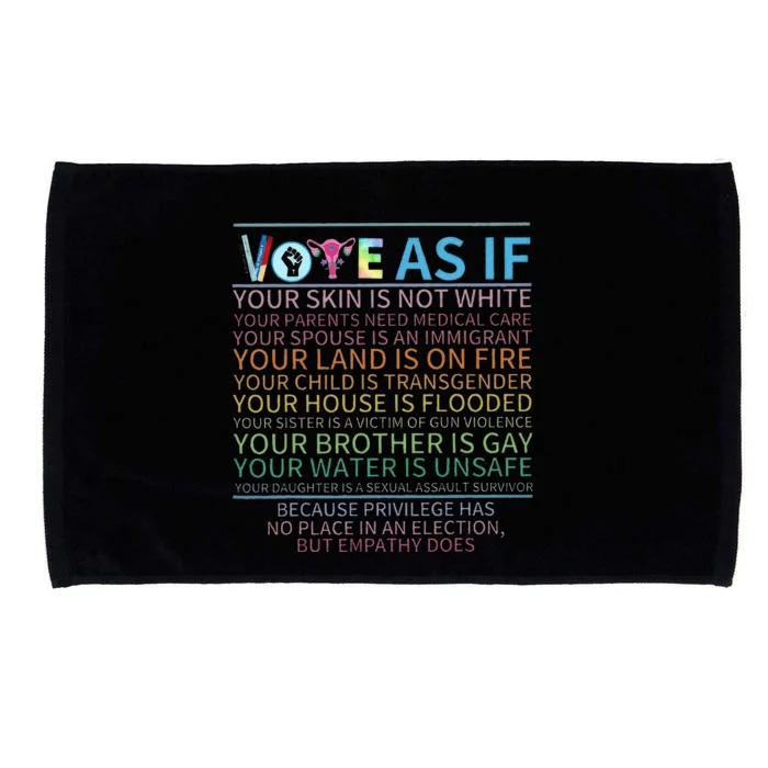 Vote As If Register P.R.O C.H.O.I.C.E Women Right Microfiber Hand Towel