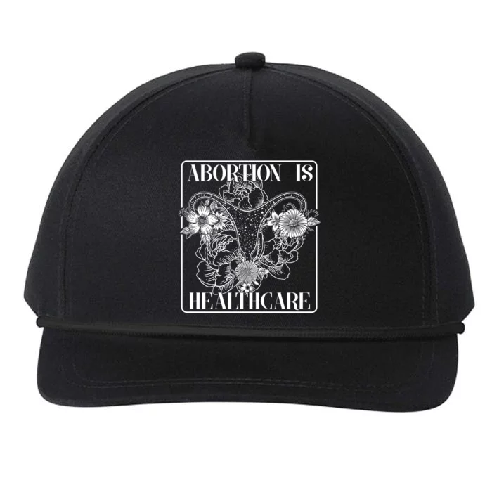 Vintage Abortions Is Healthcare Pro Roe Womens Rights Snapback Five-Panel Rope Hat