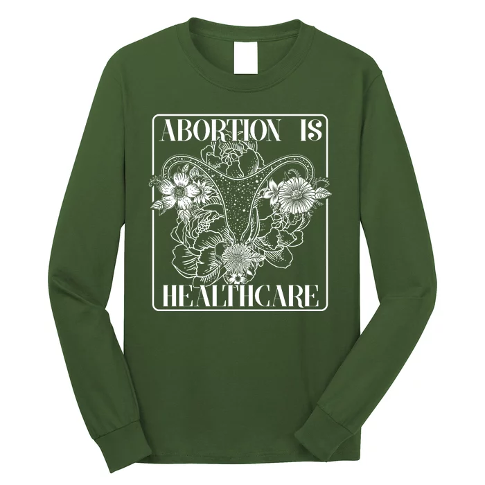 Vintage Abortions Is Healthcare Pro Roe Womens Rights Long Sleeve Shirt