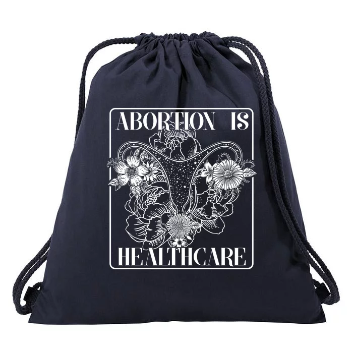 Vintage Abortions Is Healthcare Pro Roe Womens Rights Drawstring Bag