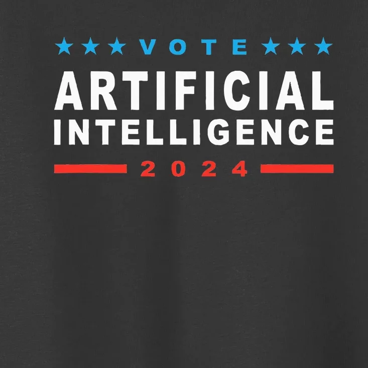 Vote Artificial Intelligence 2024 Toddler T-Shirt