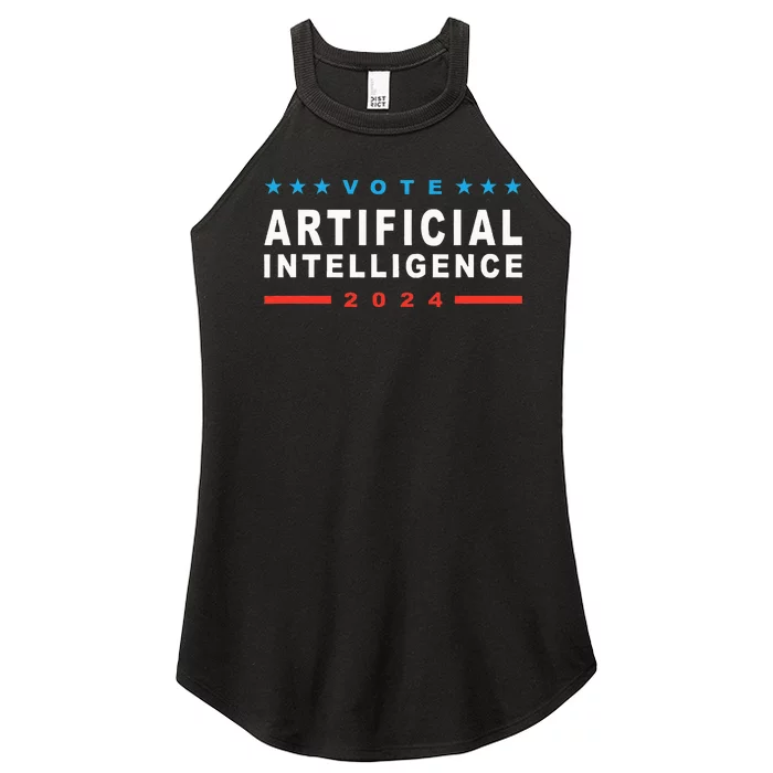 Vote Artificial Intelligence 2024 Women’s Perfect Tri Rocker Tank