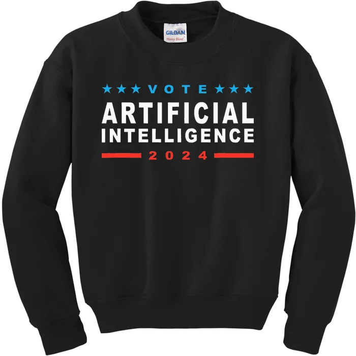 Vote Artificial Intelligence 2024 Kids Sweatshirt