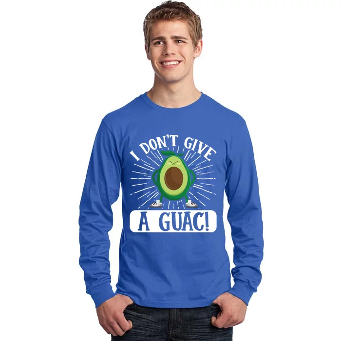 Vegan Avocado I Don’t Give A Guac! Vegetarian Gift Tall Long Sleeve T-Shirt