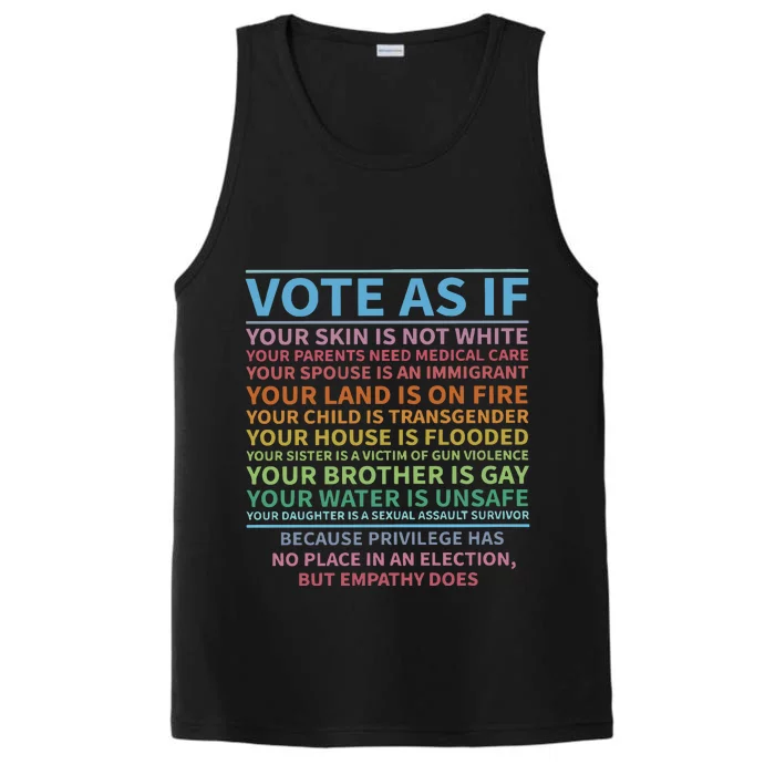 Vote As If Human Rights Lgbt Rights Performance Tank