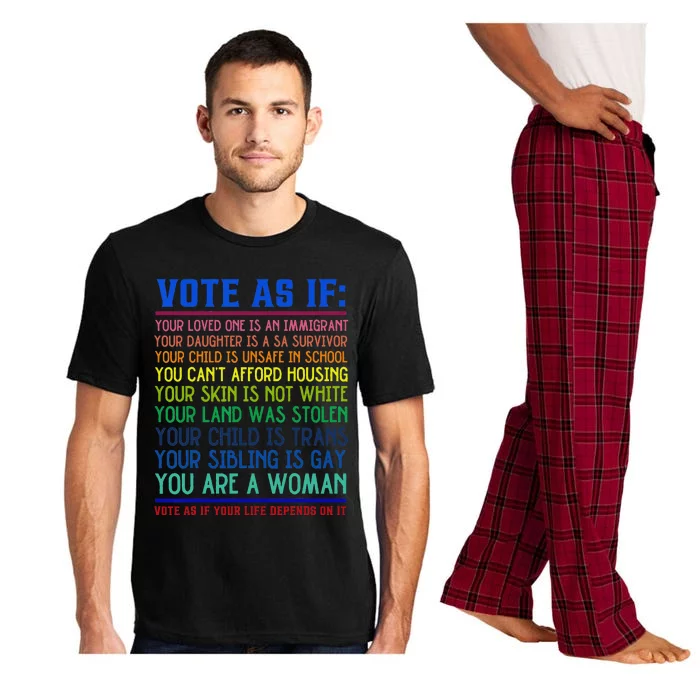 Vote As If Your Life Depends On It Human Rights Pajama Set