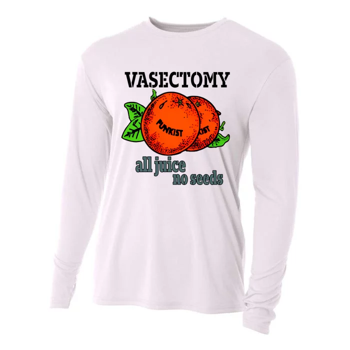 Vasectomy All Juice No Seeds Vasectomy Funny All Juice No Seeds Cooling Performance Long Sleeve Crew