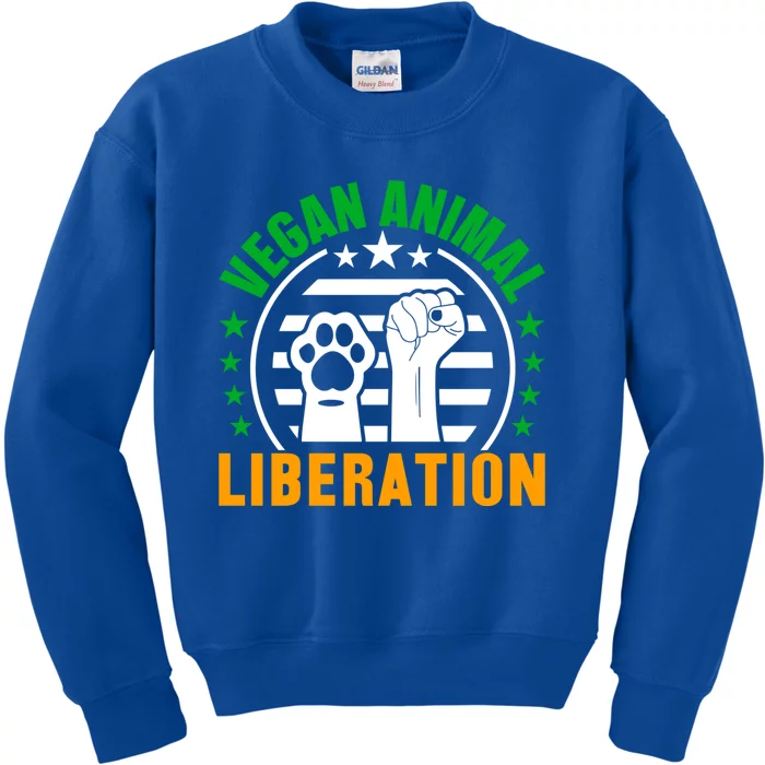 Vegan Animal Liberation Gift Kids Sweatshirt