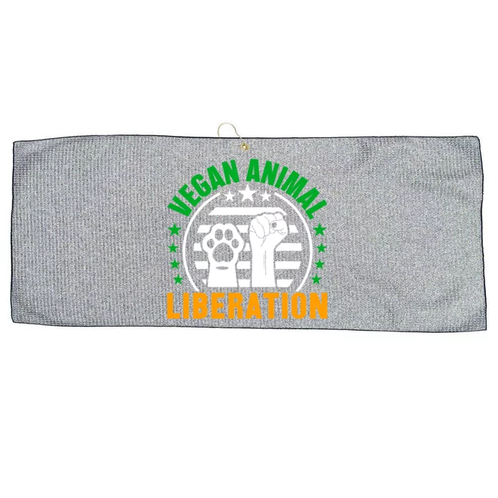 Vegan Animal Liberation Gift Large Microfiber Waffle Golf Towel