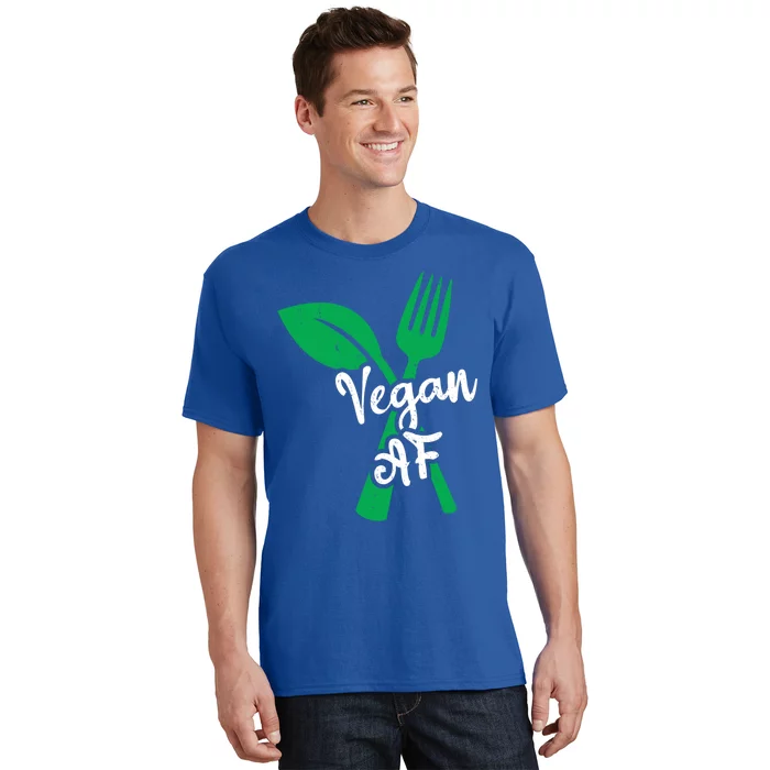 Vegan Af Leaf And Fork Go Vegan Gift T-Shirt