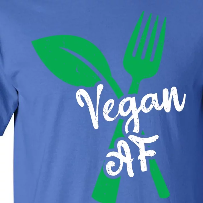 Vegan Af Leaf And Fork Go Vegan Gift Tall T-Shirt