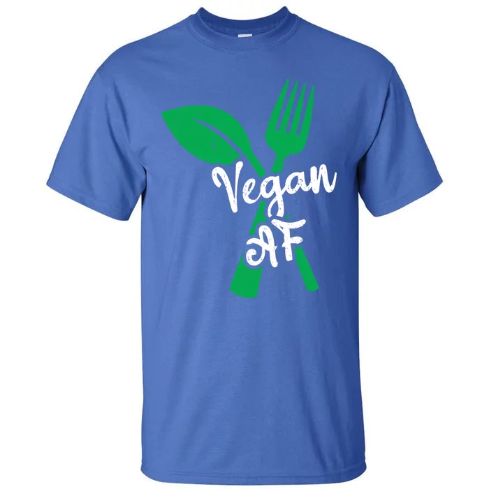 Vegan Af Leaf And Fork Go Vegan Gift Tall T-Shirt