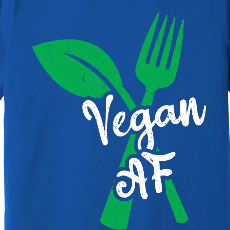 Vegan Af Leaf And Fork Go Vegan Gift Premium T-Shirt