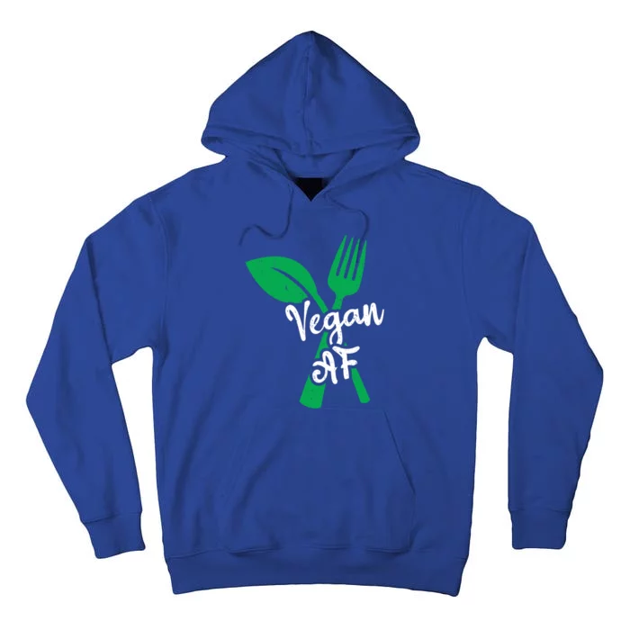 Vegan Af Leaf And Fork Go Vegan Gift Tall Hoodie