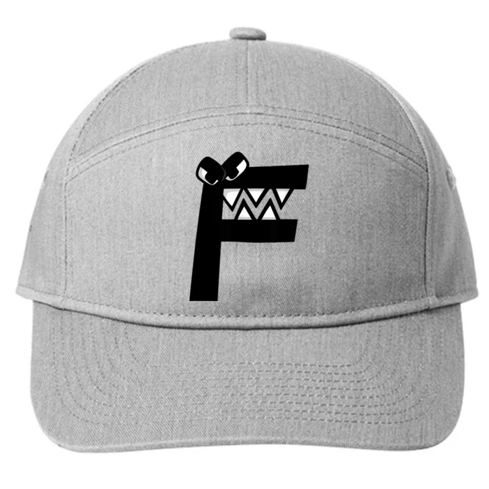 Villain Alphabet Lore F Costume Matching Evil Letter 7-Panel Snapback Hat