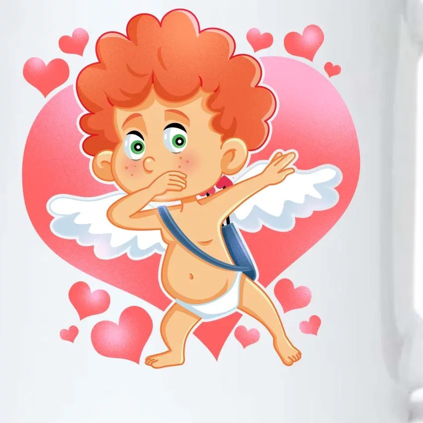 Valentine Dabbing Cupid Black Color Changing Mug