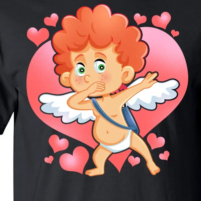 Valentine Dabbing Cupid Tall T-Shirt