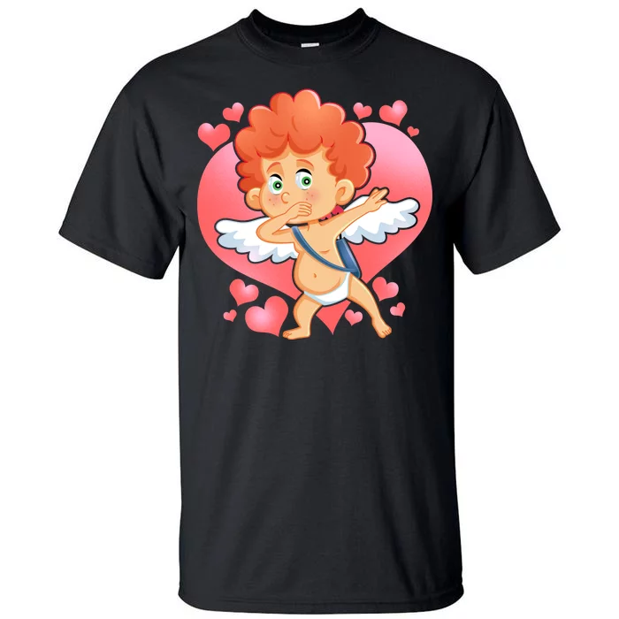 Valentine Dabbing Cupid Tall T-Shirt