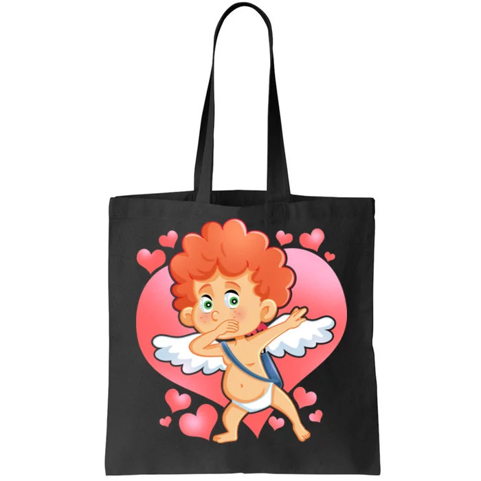 Valentine Dabbing Cupid Tote Bag