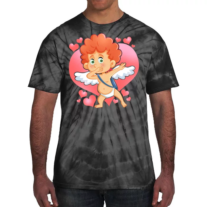 Valentine Dabbing Cupid Tie-Dye T-Shirt