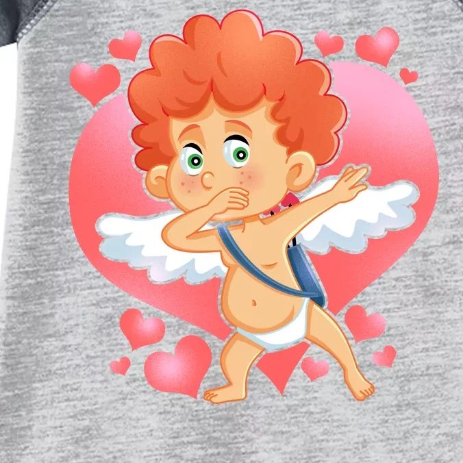 Valentine Dabbing Cupid Infant Baby Jersey Bodysuit