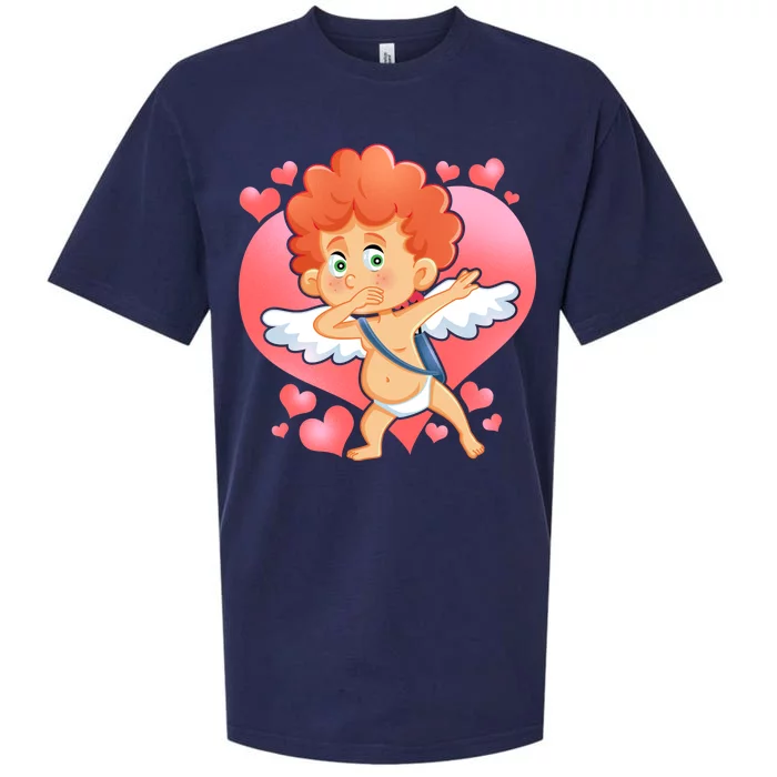 Valentine Dabbing Cupid Sueded Cloud Jersey T-Shirt