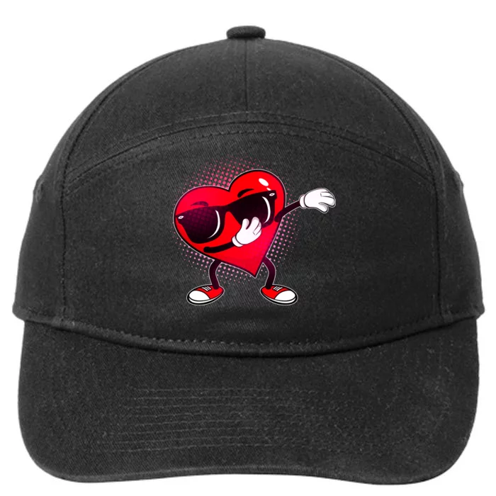 Valentine Dabbing Heart 7-Panel Snapback Hat