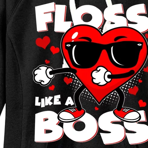 Valentine Floss Like A Boss Heart Women's Fleece Hoodie