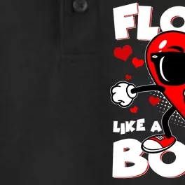 Valentine Floss Like A Boss Heart Dry Zone Grid Performance Polo