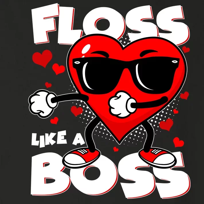 Valentine Floss Like A Boss Heart Toddler Long Sleeve Shirt