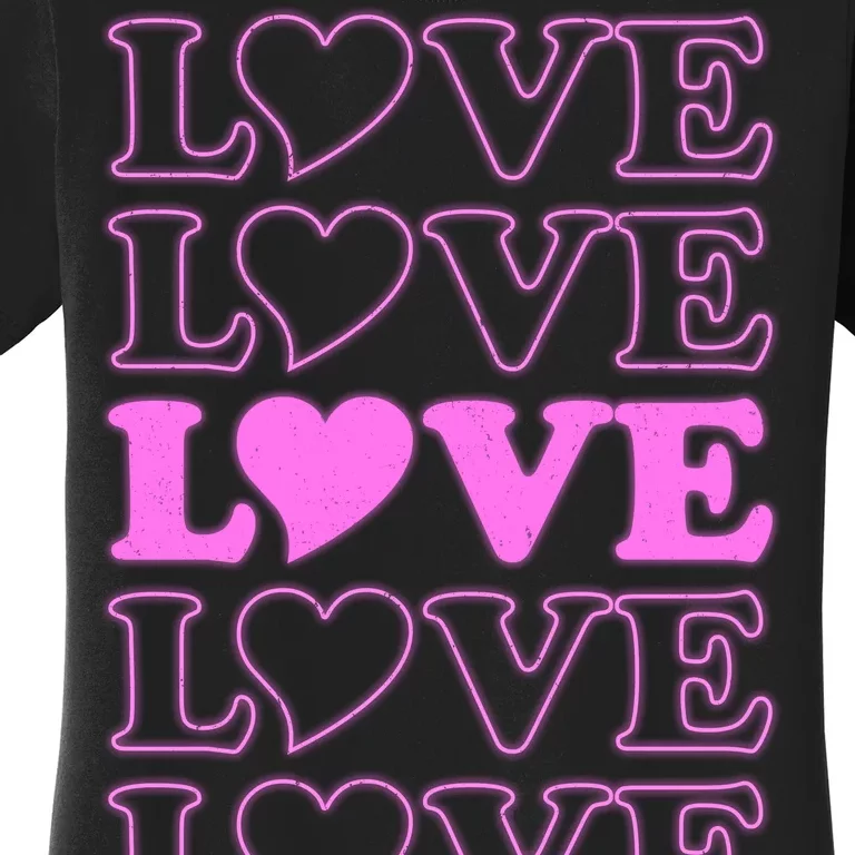 Valentine Love Pattern Women's T-Shirt