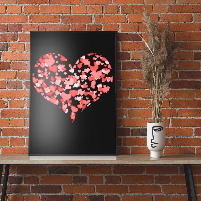 Valentine Multi Heart Of Love Poster