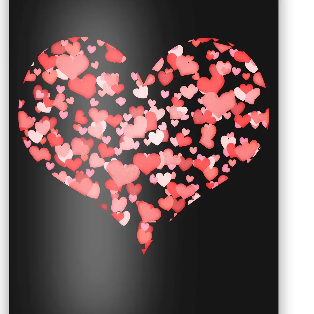 Valentine Multi Heart Of Love Poster