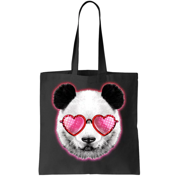 Valentine Panda Love Shades Tote Bag