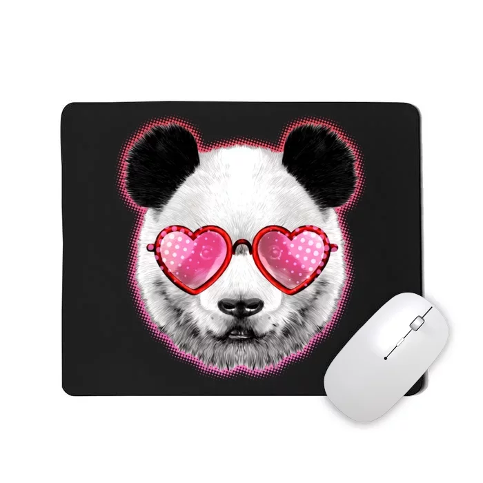 Valentine Panda Love Shades Mousepad