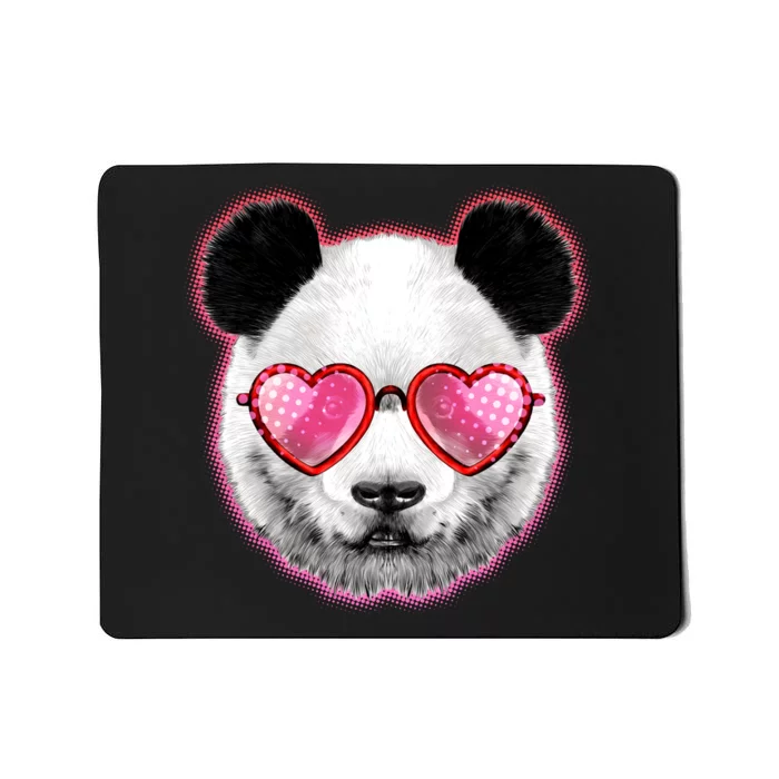 Valentine Panda Love Shades Mousepad