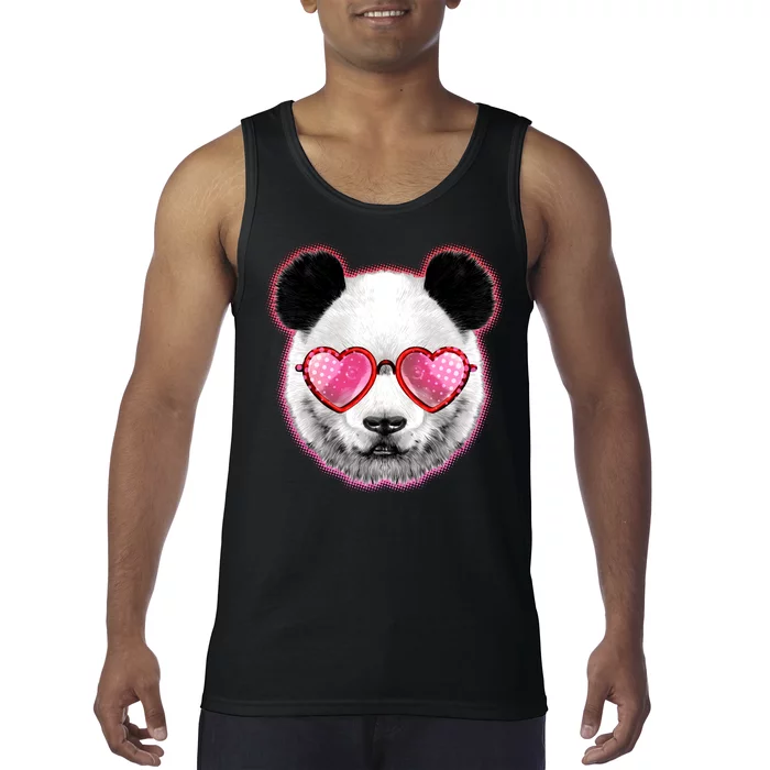 Valentine Panda Love Shades Tank Top