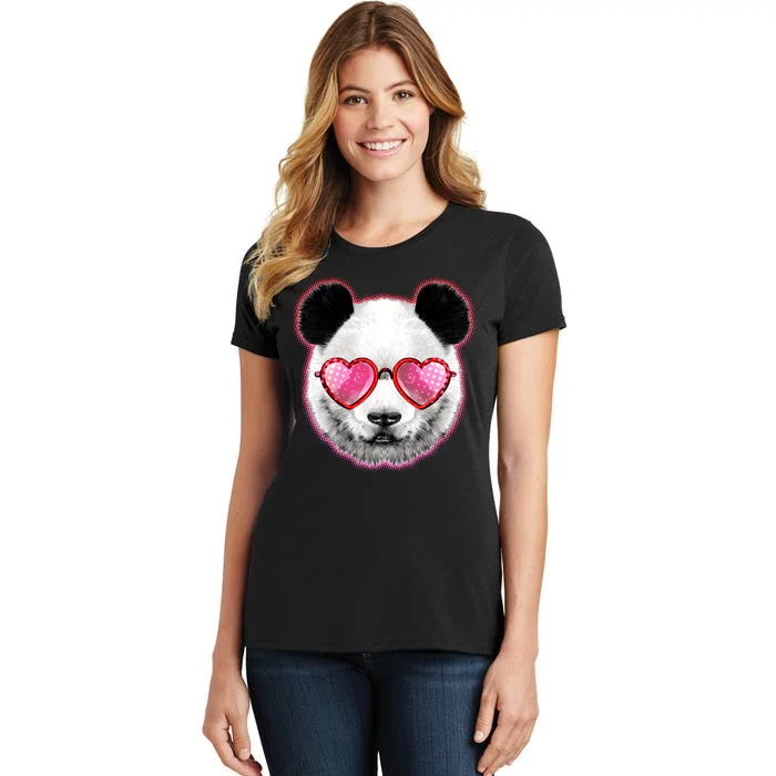 Valentine Panda Love Shades Women's T-Shirt