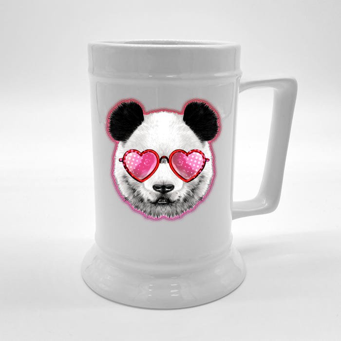 Valentine Panda Love Shades Front & Back Beer Stein