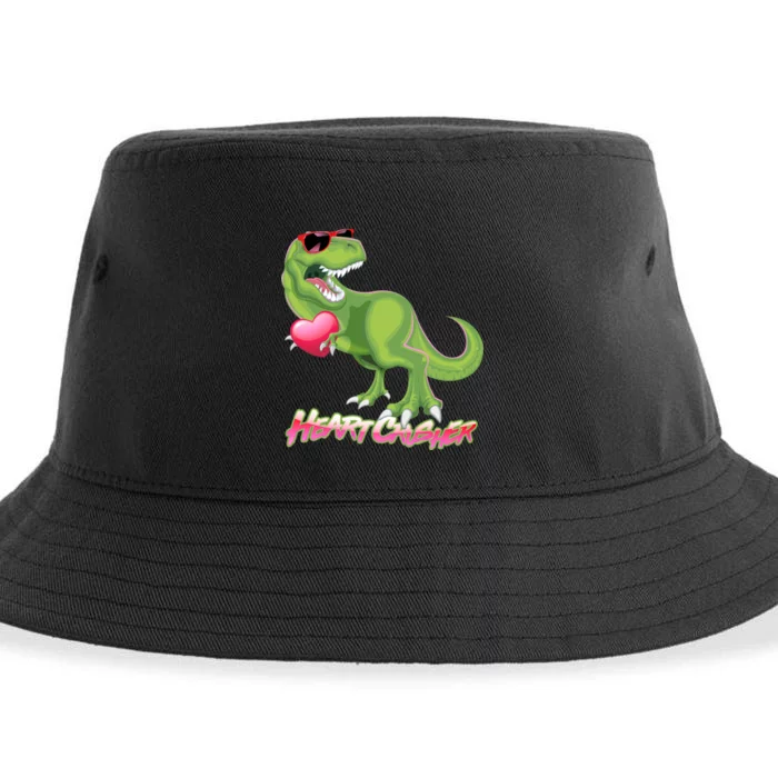 Valentine T-Rex Heart Crusher Sustainable Bucket Hat