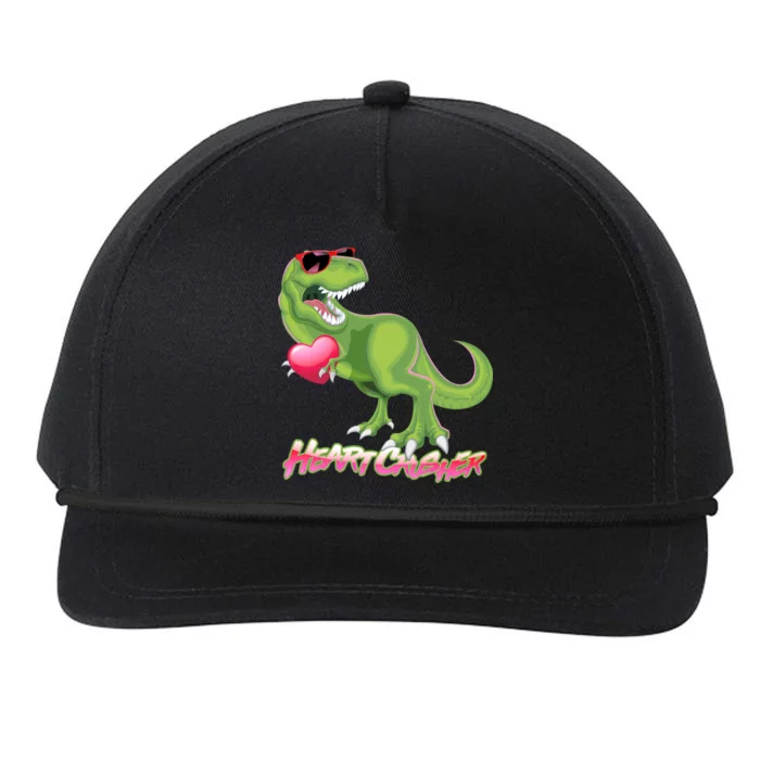 Valentine T-Rex Heart Crusher Snapback Five-Panel Rope Hat