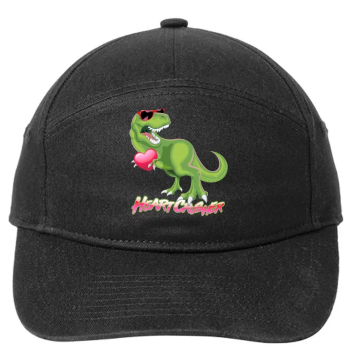 Valentine T-Rex Heart Crusher 7-Panel Snapback Hat