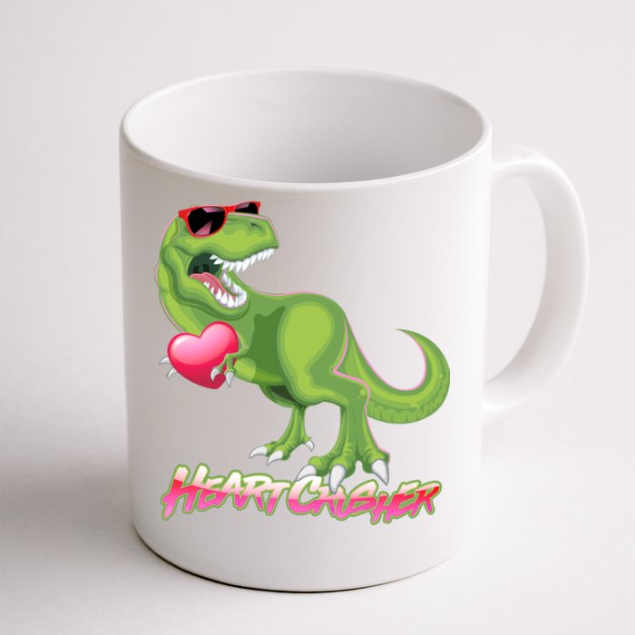 Valentine T-Rex Heart Crusher Front & Back Coffee Mug