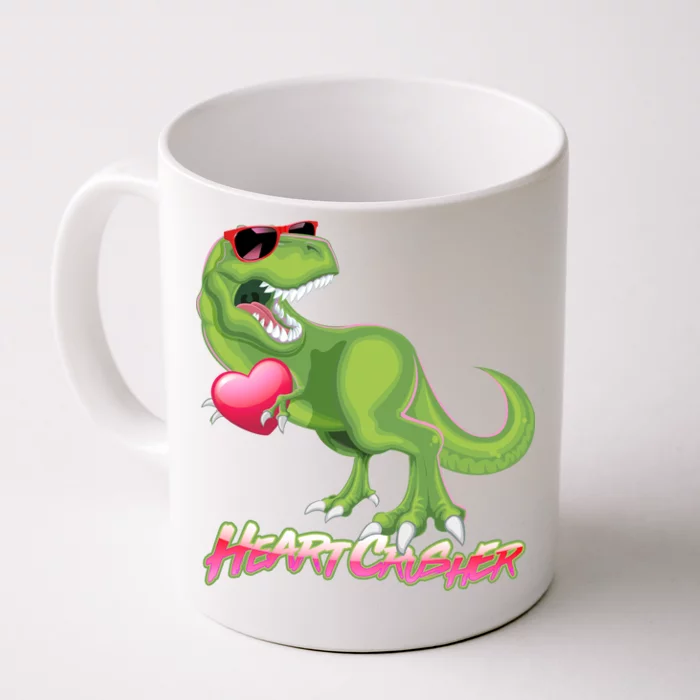 Valentine T-Rex Heart Crusher Front & Back Coffee Mug