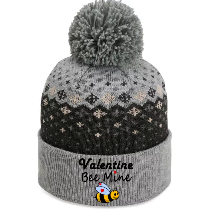 Valentine's Day Bee Mine The Baniff Cuffed Pom Beanie